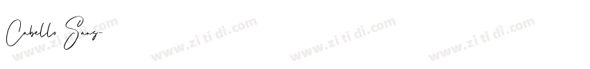 Cabello Sans字体转换
